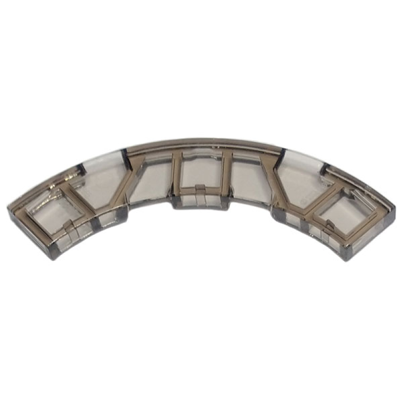 Tegel, Rond Hoek 4x4 Macaroni Trans Brown (Trans Black)