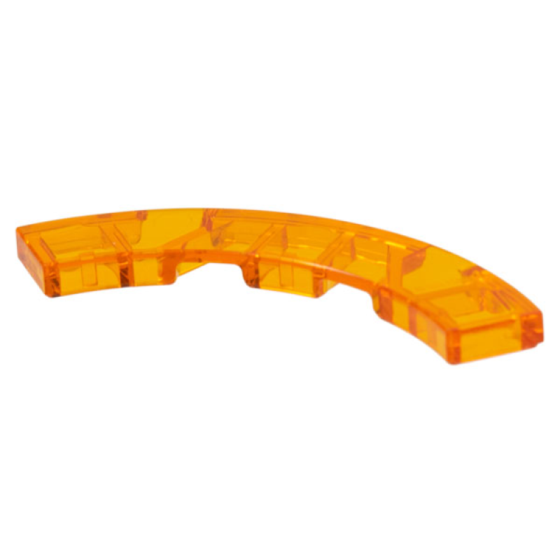 Tegel, Rond Hoek 4x4 Macaroni Trans Orange