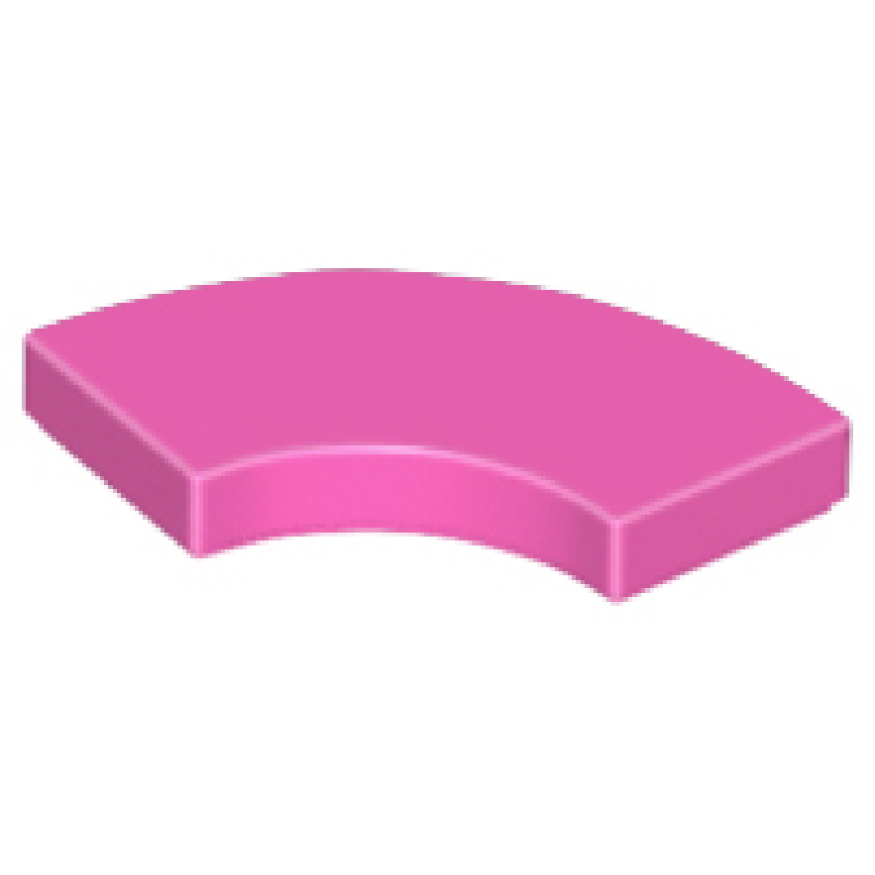 Tegel, Rond Hoek 2x2 Macaroni Dark Pink