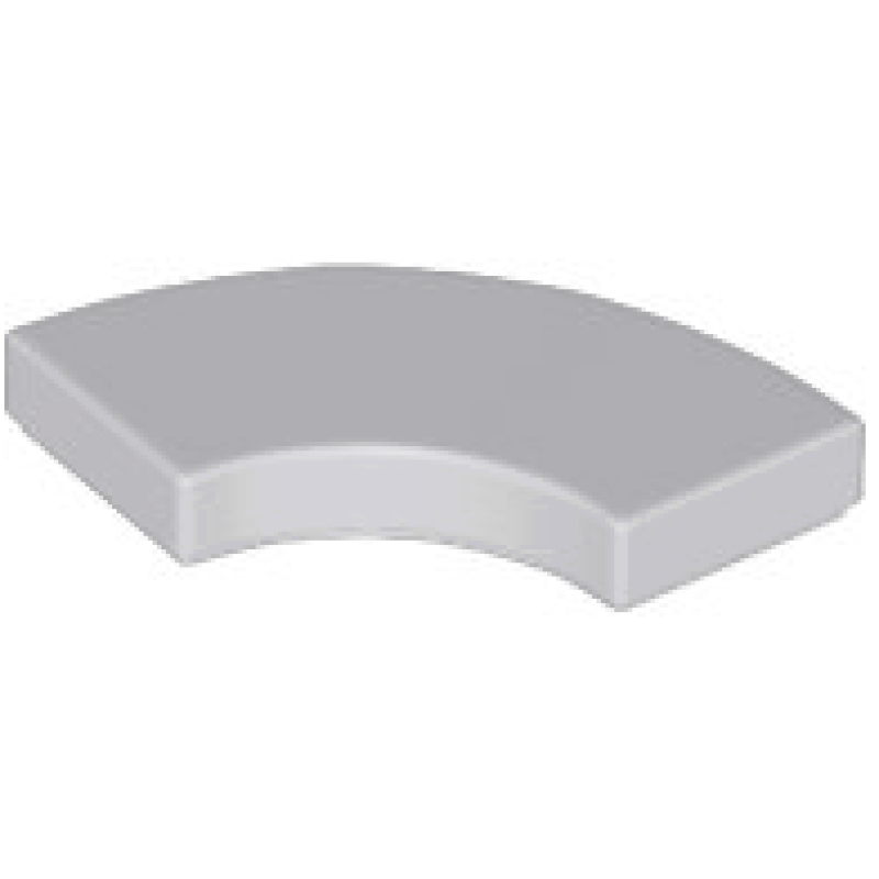 Tegel, Rond Hoek 2x2 Macaroni Light Bluish Gray