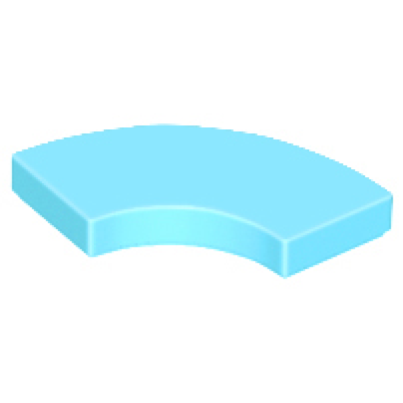 Tegel, Rond Hoek 2x2 Macaroni Medium Azure