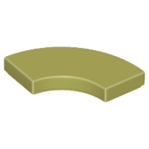 Tegel, Rond Hoek 2x2 Macaroni Olive Green