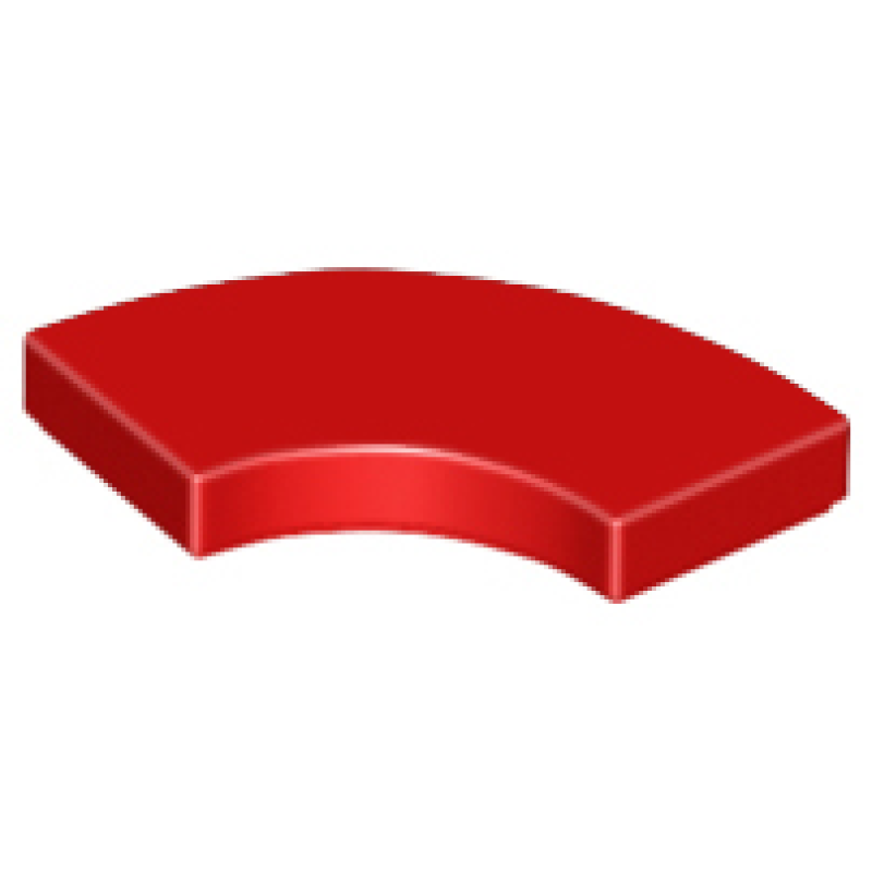 Tegel, Rond Hoek 2x2 Macaroni Red