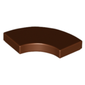 Tegel, Rond Hoek 2x2 Macaroni Reddish Brown