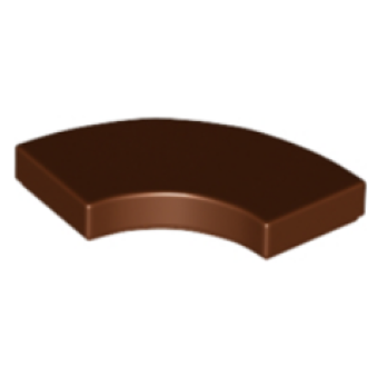 Tegel, Rond Hoek 2x2 Macaroni Reddish Brown