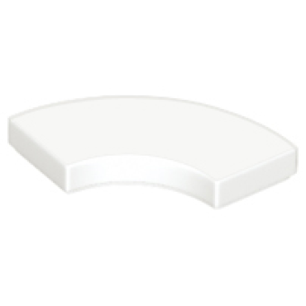 Tegel, Rond Hoek 2x2 Macaroni White