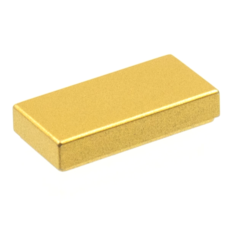 Tegel 1x2 Metallic Gold