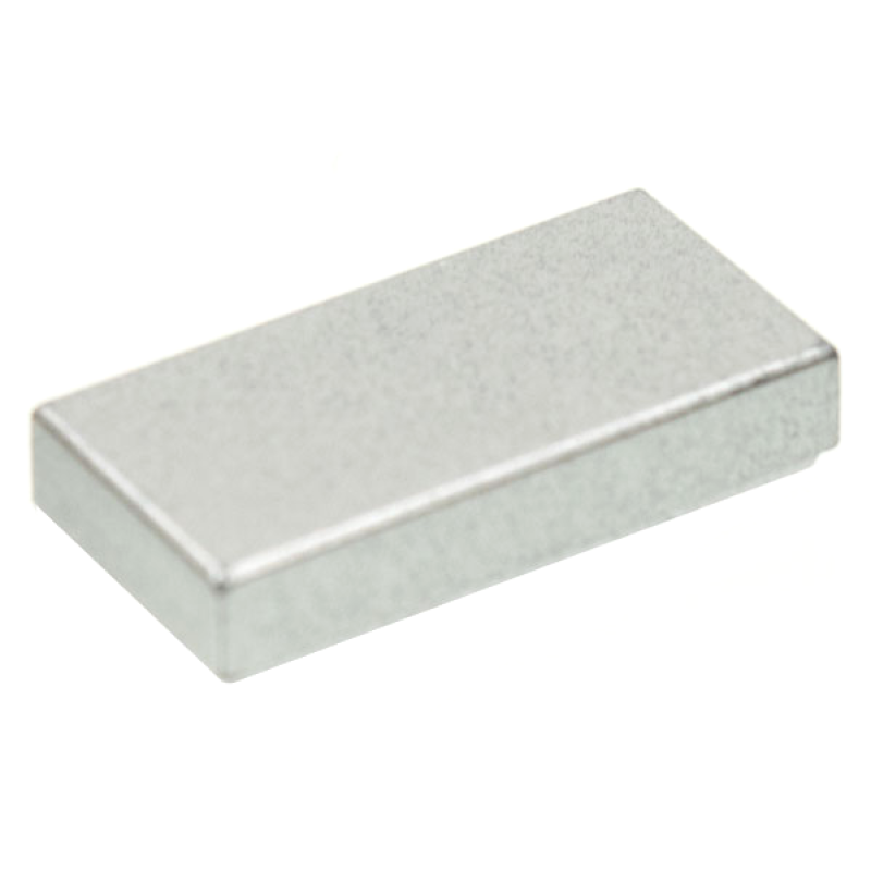 Tegel 1x2 Metallic Silver