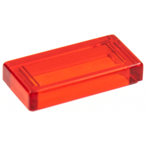 Tegel 1x2 Trans Red