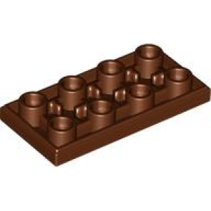 Tegel, Aangepast 2x4 omgekeerd Reddish Brown