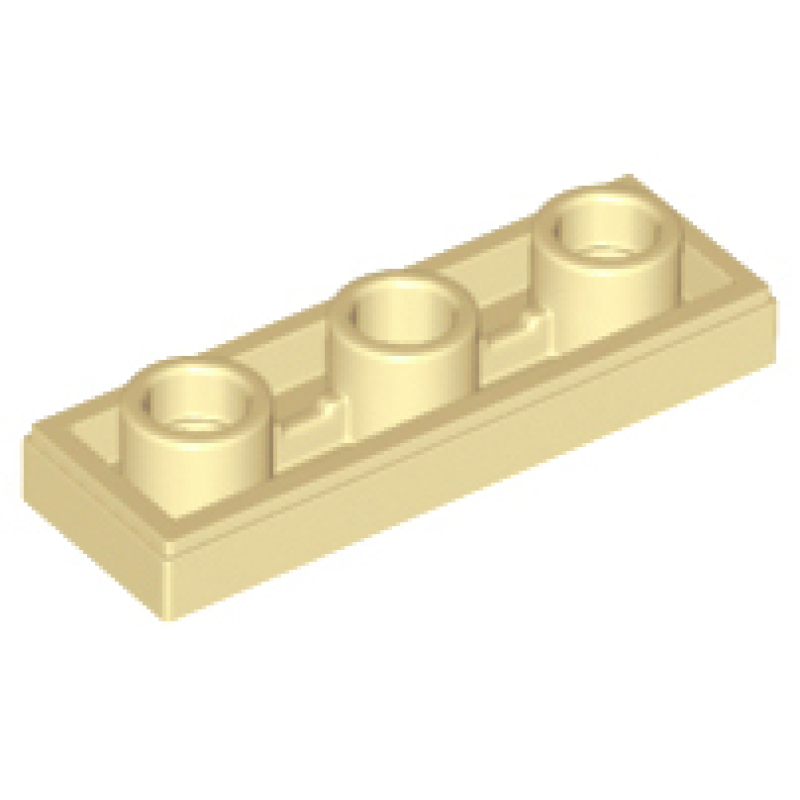 Tegel, Aangepast 1x3 omgekeerd met gat Tan