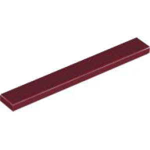 Tegel 1x8 Dark Red