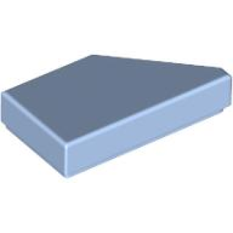 Tegel, Aangepast 1x2 wig links Bright Light Blue