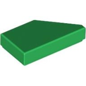 Tegel, Aangepast 1x2 wig links Green