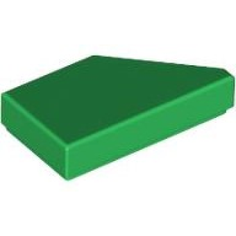 Tegel, Aangepast 1x2 wig links Green