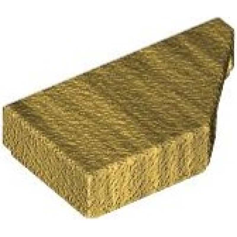 Tegel, Aangepast 1x2 wig rechts Pearl Gold