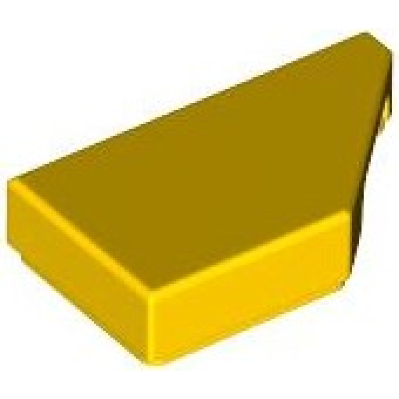 Tegel, Aangepast 1x2 wig rechts Yellow