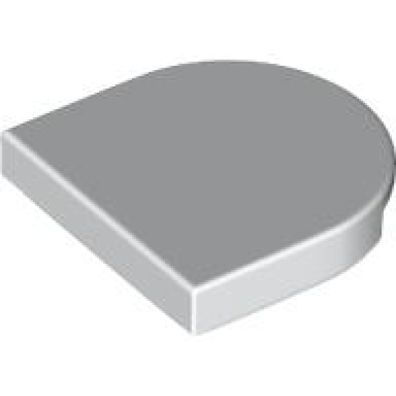 Tegel, Rond 2x2 half cirkel verlengd White
