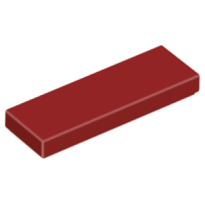 Tegel 1x3 Dark Red