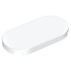 Tegel, rond 2x4 ovaal White