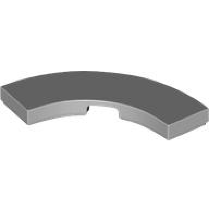 Tegel, Rond 3x3 hoek macaroni Light Bluish Gray