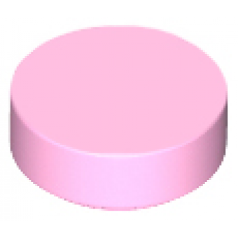 Tegel, Rond 1x1 Bright Pink