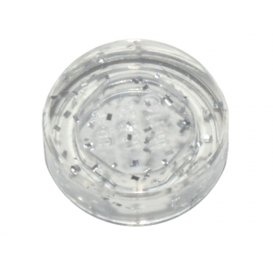 Tegel, Rond 1x1 Glitter Trans Clear