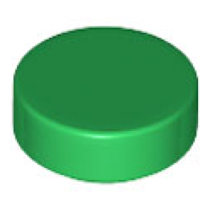 Tegel, Rond 1x1 Green