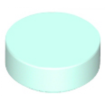 Tegel, Rond 1x1 Light Aqua