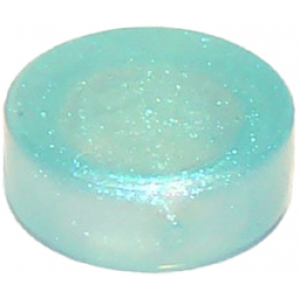 Tegel, Rond 1x1 Satin Trans Light Blue