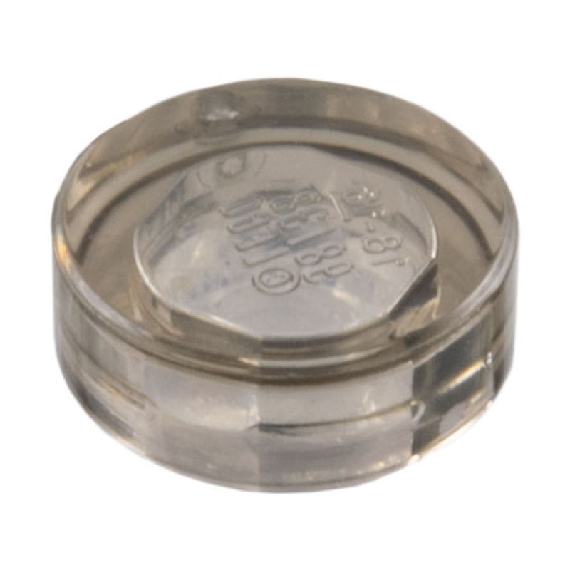 Tegel, Rond 1x1 Trans Brown (Trans Black)