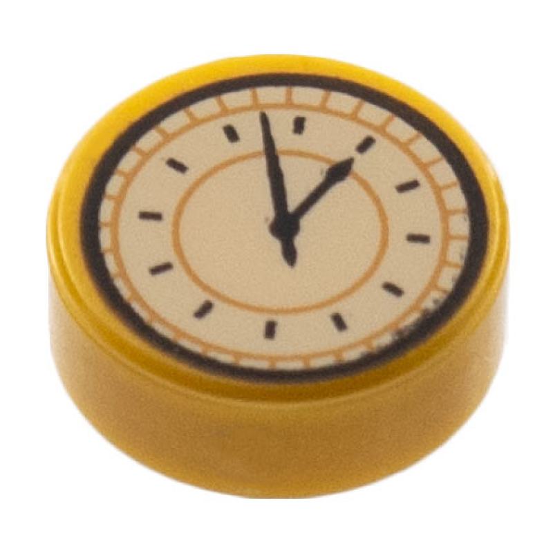  Tegel, Rond 1x1 klok Pearl Gold