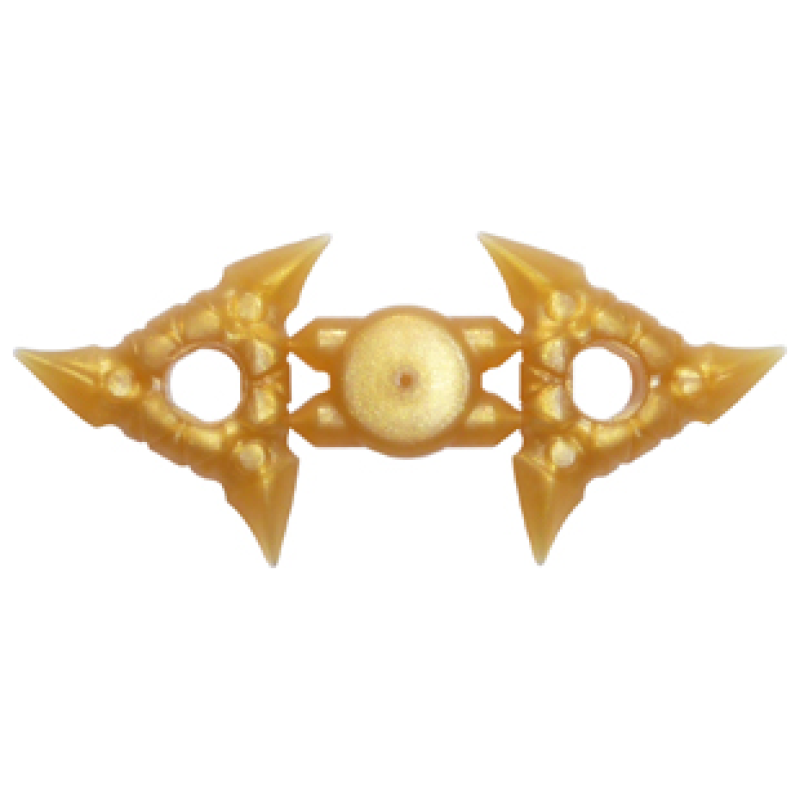 Wapen, Werpster (Shuriken) 2 stuks aan sprue Pearl Gold