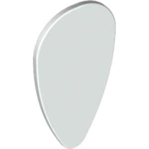 Schild met handvat ovaal White