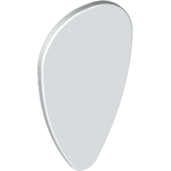 Schild met handvat ovaal White