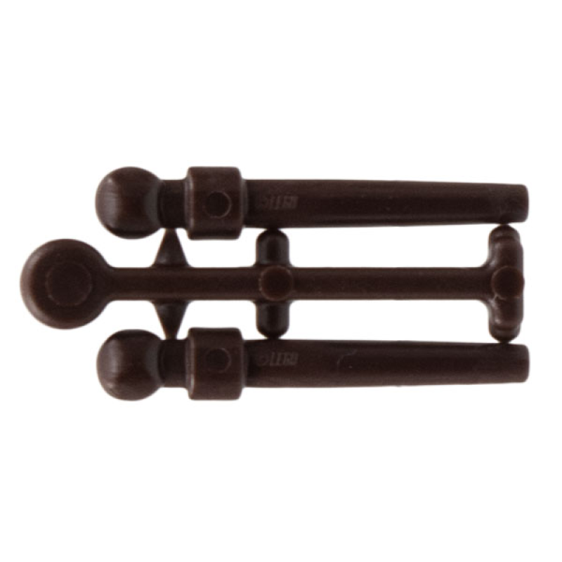 Toverstaf, set van 2 Dark Brown