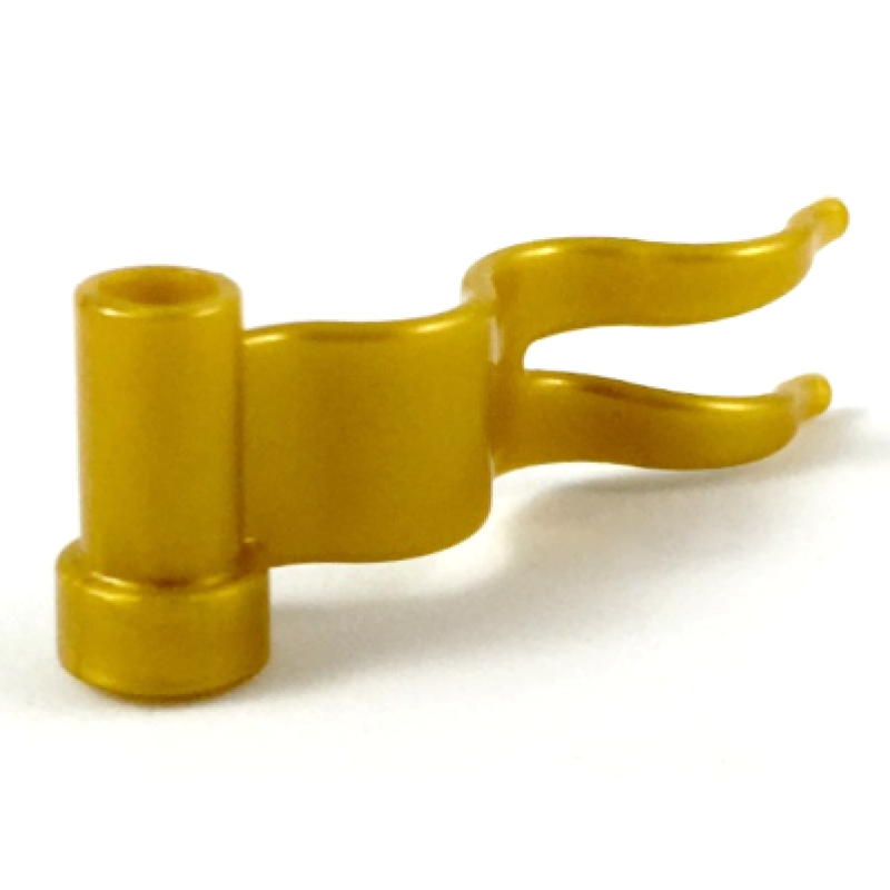 Vlag, 4x1 golvend rechts Pearl Gold