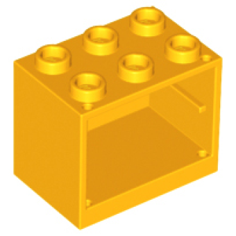 Container, Kast 2x3x2 Bright Light Orange