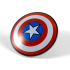 Schild, Rond Rode en Witte Ringen, Ster in Blauwe Cirkel (Captain America)