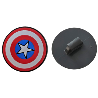 Schild, Rond Rode en Witte Ringen, Ster in Blauwe Cirkel (Captain America)