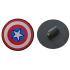 Schild, Rond Rode en Witte Ringen, Ster in Blauwe Cirkel (Captain America)