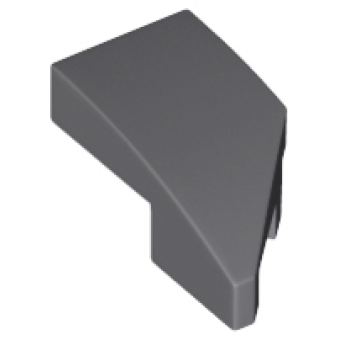 Wig 2x1x2/3 links Dark Bluish Gray