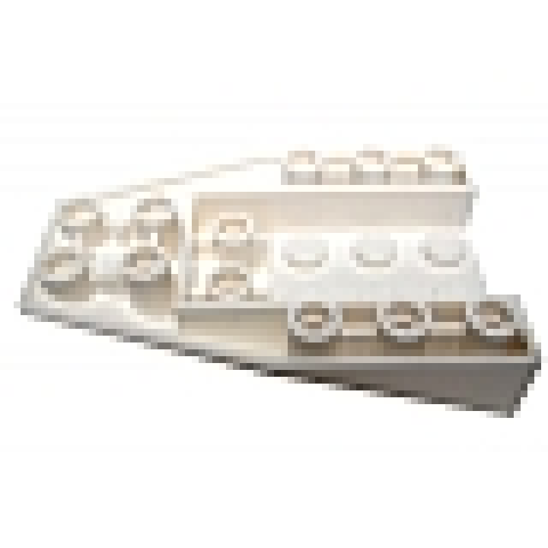 Wig 6x4 omgekeerd met verbindingen tussen noppen White