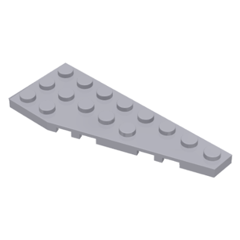 Wig, Plaat 8x3 rechts Light Bluish Gray