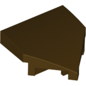 Dakpan, Gebogen 2x2x2/3 met punt Dark Brown