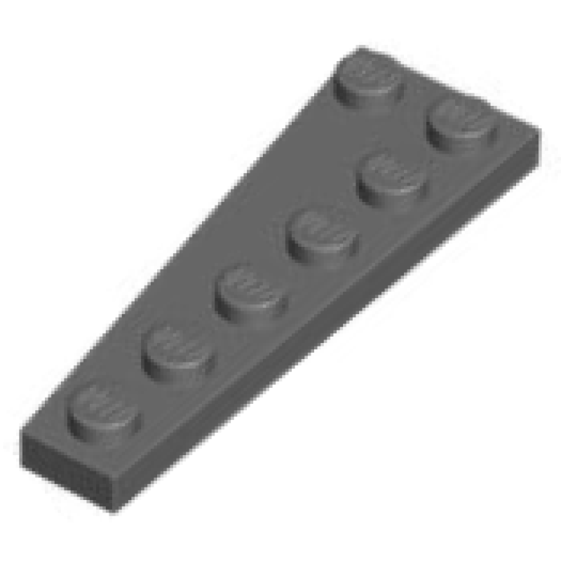 Wig, Plaat 6x2 rechts Dark Bluish Gray