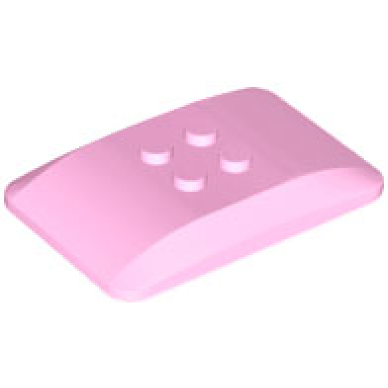 Wig 6x4x2/3 Viervoudig Gebogen Bright Pink